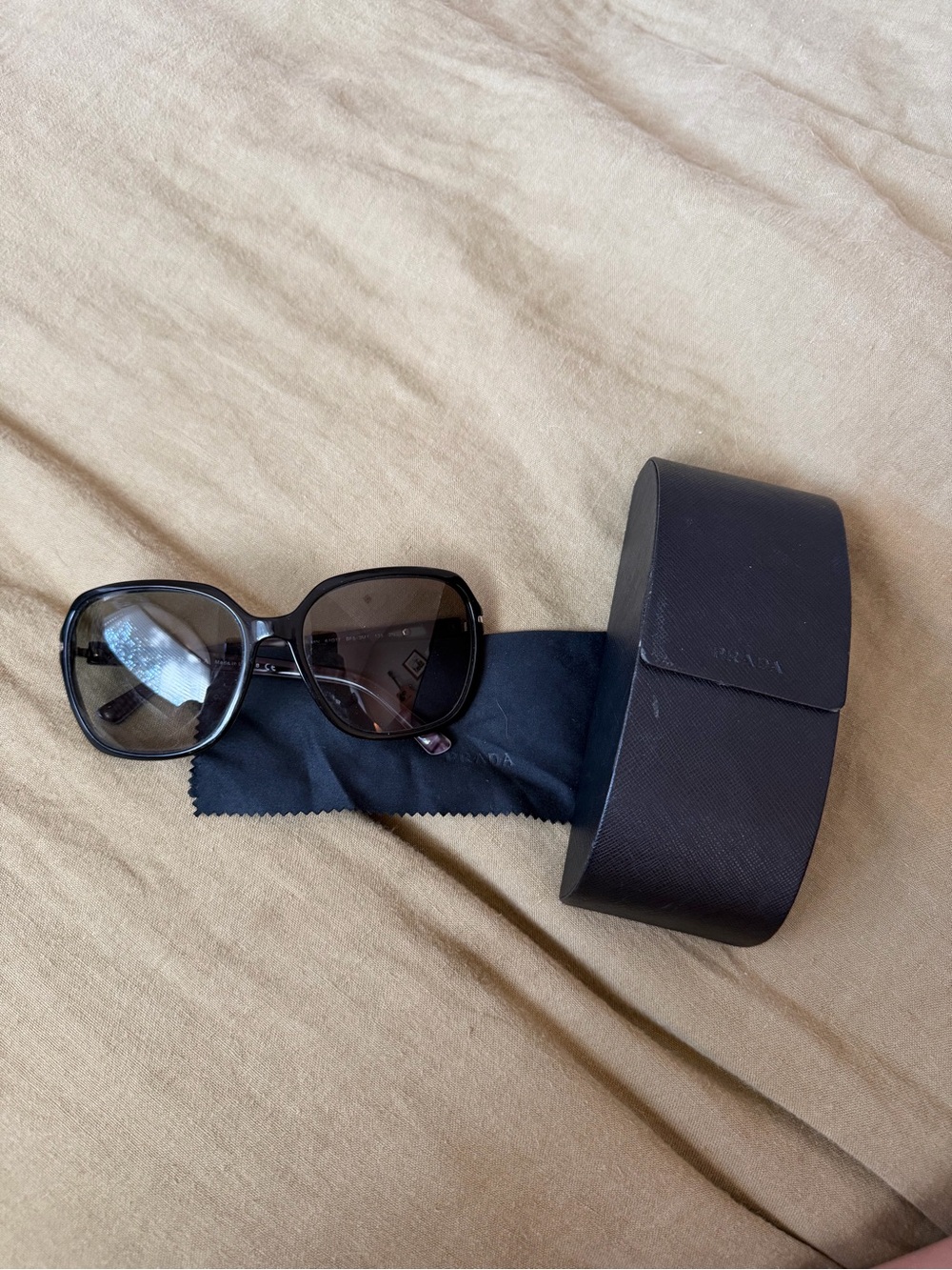 Prada Women's Black Gradient Lens Sunglasses